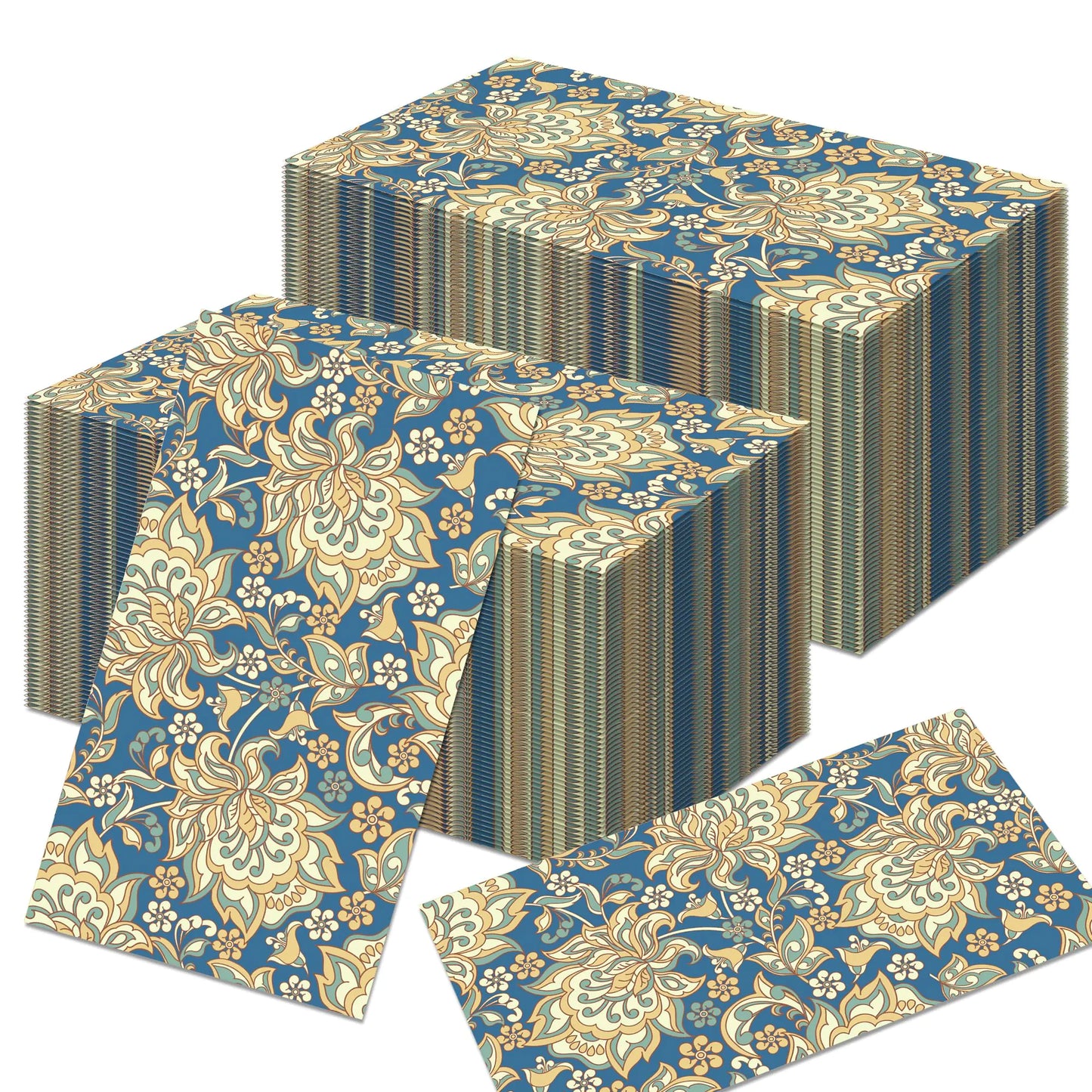 100Pcs Vintage Floral Decoupage Party Napkins